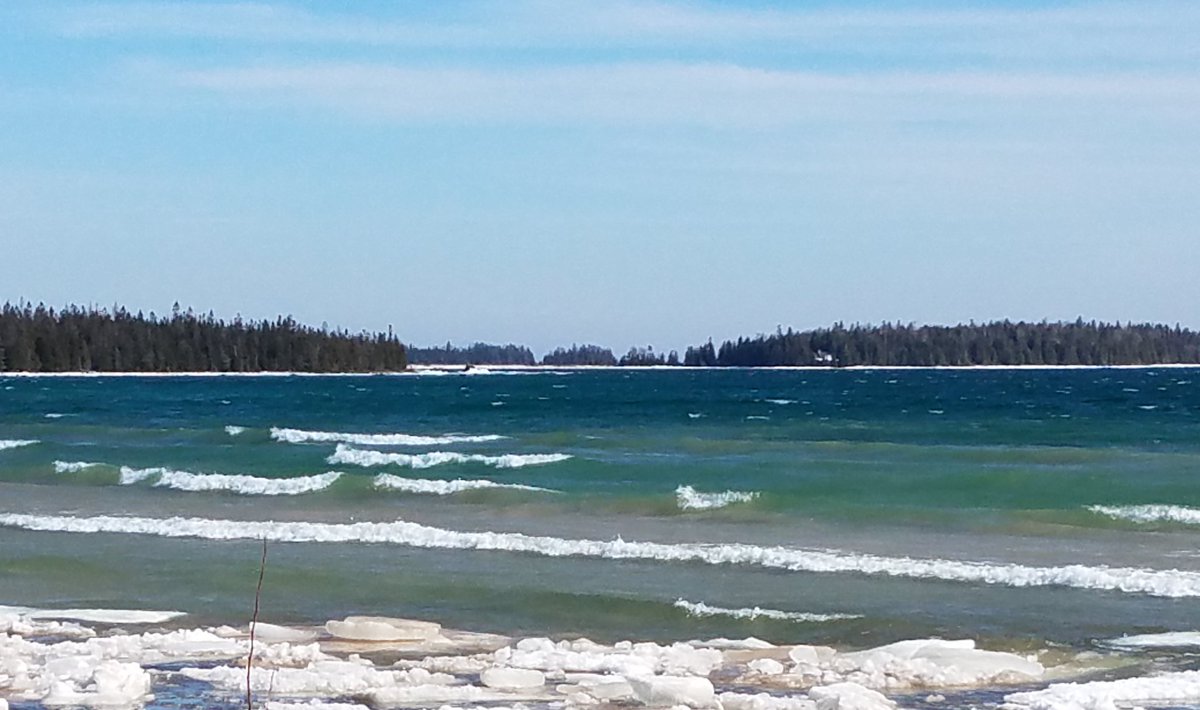 Lake Huron... lookin' good! Come on Spring!!!!