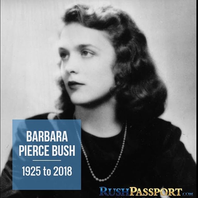 We mourn the loss and celebrate the life of this remarkable former first lady. May she rest in peace. Our thoughts and prayers go out to her family and our nation at this difficult time.  #barbarabush #rip #firstlady  #elegance #strength #grace #strength