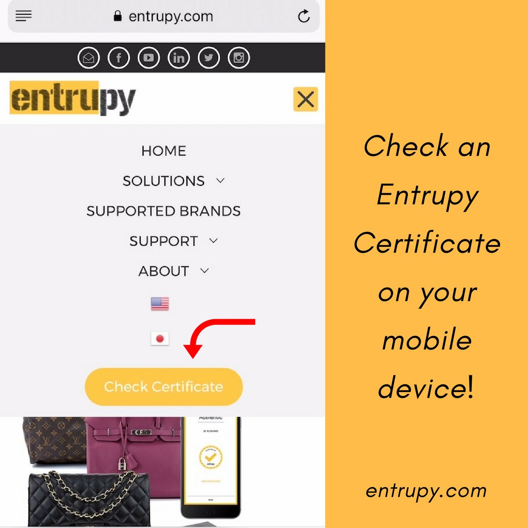 Entrupy on X: Did you know that you can verify any Entrupy