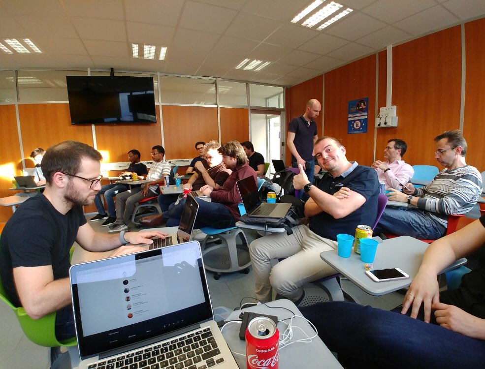 ecole_ipssi's tweet photo. Le #meetup a commencé dans la bonne ambiance 🤩
@zendfr_org à l'#IPSSI sur @Zend Expressive et le Domain Driven Design par @nicoz86 et @florentblaison
#meetupIpssi #IPSSI #dev #CodeBlack #code #coding #EcoleInformatique #Ecolenumerique #IPSSIParis #zend #alternance #php https://t.co/cFhCsee2AO