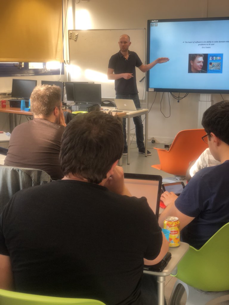 ecole_ipssi's tweet photo. Le #meetup a commencé dans la bonne ambiance 🤩
@zendfr_org à l'#IPSSI sur @Zend Expressive et le Domain Driven Design par @nicoz86 et @florentblaison
#meetupIpssi #IPSSI #dev #CodeBlack #code #coding #EcoleInformatique #Ecolenumerique #IPSSIParis #zend #alternance #php https://t.co/cFhCsee2AO