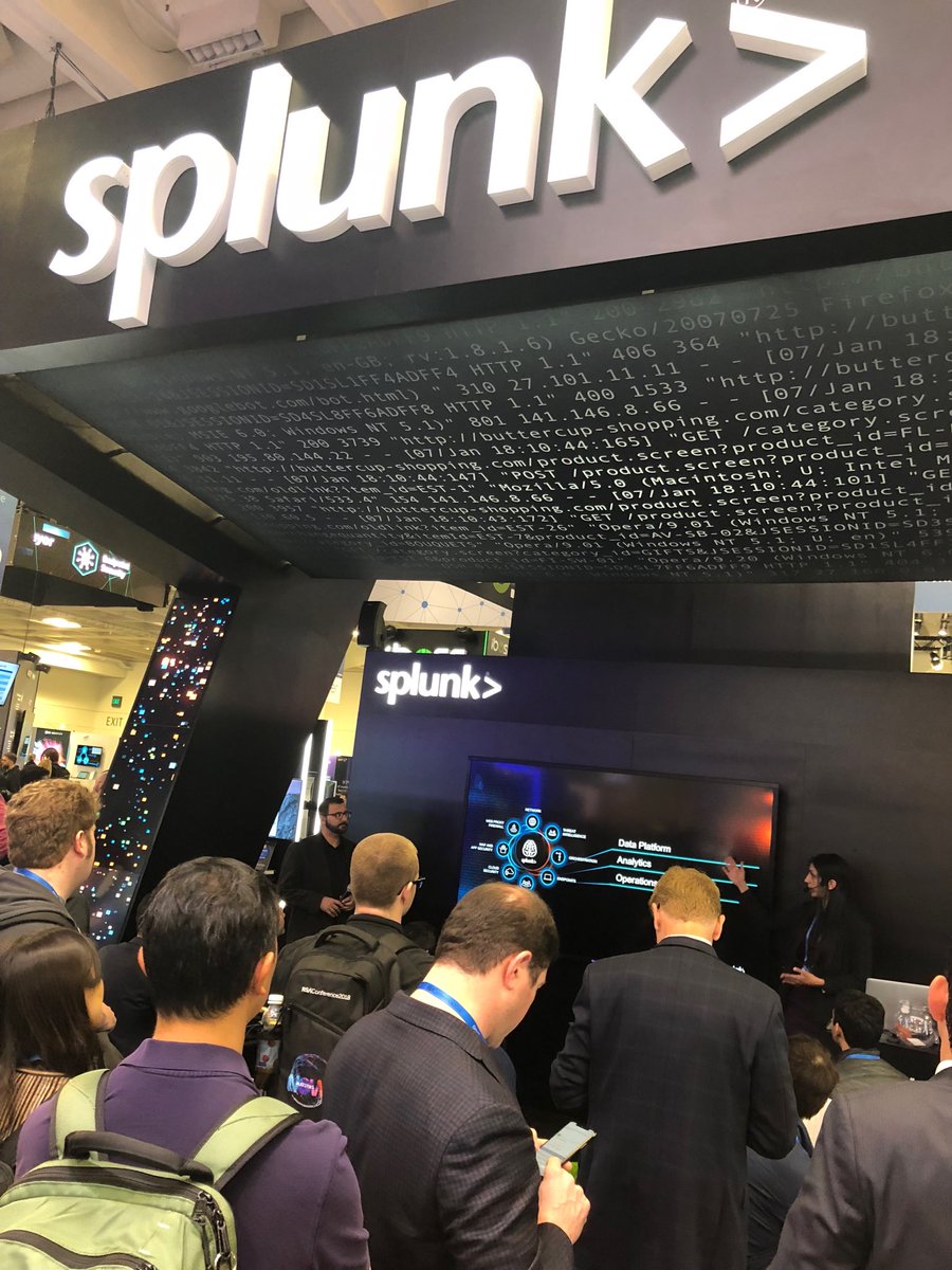 tara0525's tweet photo. Are you using #AdaptiveResponse to speed incident investigation? @wissamaa + Meera are showcasing AR in #splunk booth 3409 @ #RSAC2018 https://t.co/qw5s3Lzsvf