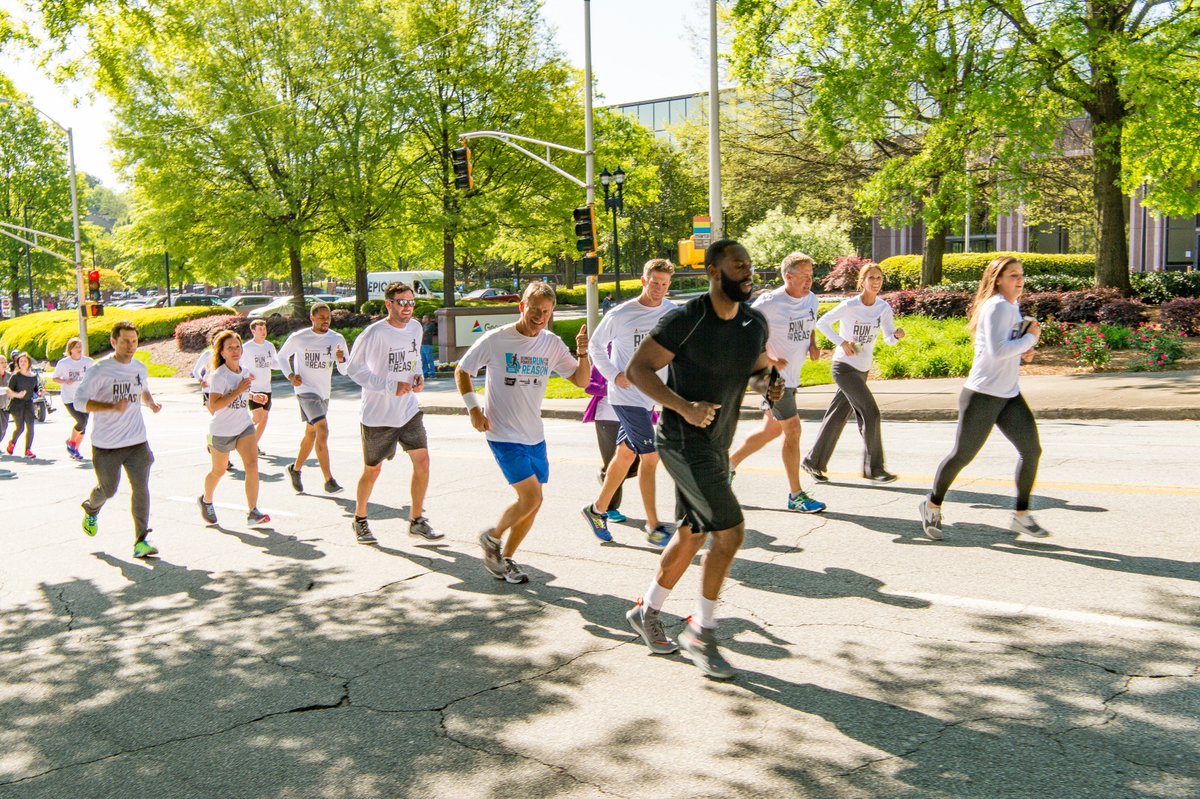 GeorgiaPower's tweet photo. We kicked off our 21st annual Run for the Reason this morning. So proud of our employees who raised $1.8 million for @AmericanCancer! 3 days of running &amp; 400 miles across GA. Finish strong, team! #GAPowerfulRun https://t.co/e89KSkatAy