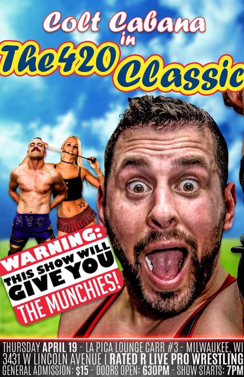 ColtCabana's tweet photo. THIS WEEKENDS SHOWS...

Thursday - Milwaukee
@ICWRATEDR 

Friday - Milwaukee @ZeloWrestling 

Saturday - Dallas
Sunday - Denton
@IWRevolution https://t.co/U1JUSCxJKN