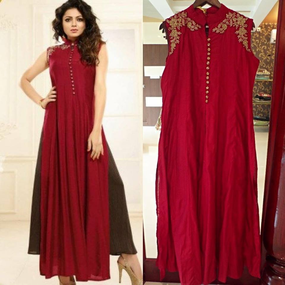 Buy Salwar Soul Womens Casual Flared Dress Gown Drashti Dhami Stylish  Bollywood Salwar Kameez Online @ ₹1899 from ShopClues