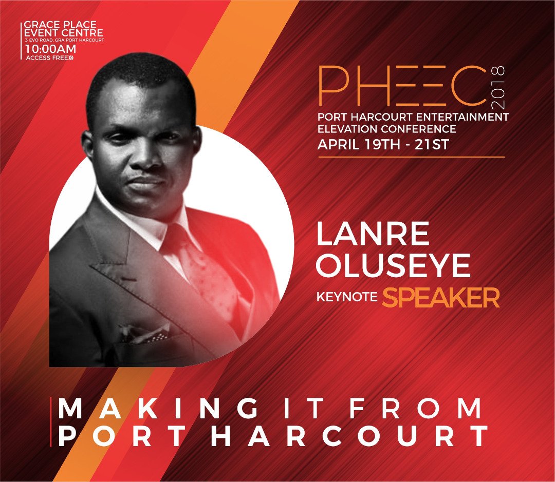 aquilanett's tweet photo. "PORT-HARCOURT ENTERTAINMENT ELEVATION ELEVATION" @hotrphc1
Entry: FREE!!! 
(More details on flier) 

#PHEEC2018 
#MakingItFromPH 
#PhCity #Advancement 
#Conference #Strategy 
#Network #Industry https://t.co/3xrlqoFjnW