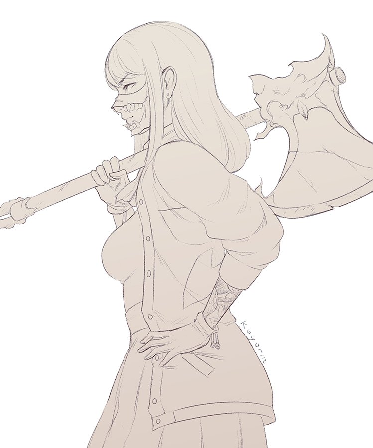 koyoriin's tweet image. quick wind-down sketch! #rkgk