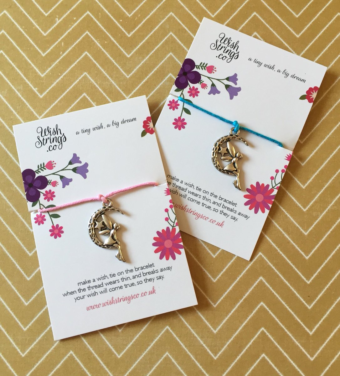 4littleletters's tweet photo. Fairy perched on a crescent moon wish string bracelets
1 in pale pink string
1 in blue string
£1 each plus £1 p&p
#wishstrings #htlmp https://t.co/5l63aqO4OJ