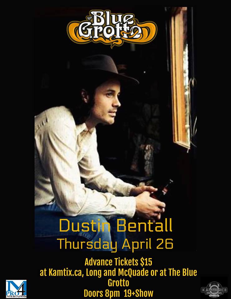 #Kamloops @dustinbentall THURSDAY Apr26 @BlueGrottoMusic @983cifm 

#RootsRockNRoll kamtix.ca 

@dtkamloops @TourismKamloops @ArtsInKamloops @ArtsTRU @KamloopsMatters @KamThisWeek @CBCKamloops