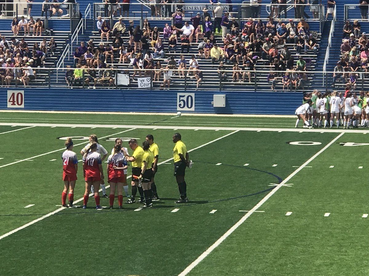 MISD_Athletics's tweet image. Midlothian Heritage Girls Soccer in OT 1-1! Let’s go Jags! #WINState