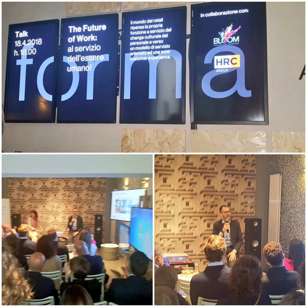 HRC_Community's tweet photo. Sustaining engaging places for a better life! - Contenti di esserci insieme a eFM &amp; BLOOM #DesignWeek #FuoriSalone2018 #Transformation #Future #Work #STATUTO11 https://t.co/HtEG9IxacN