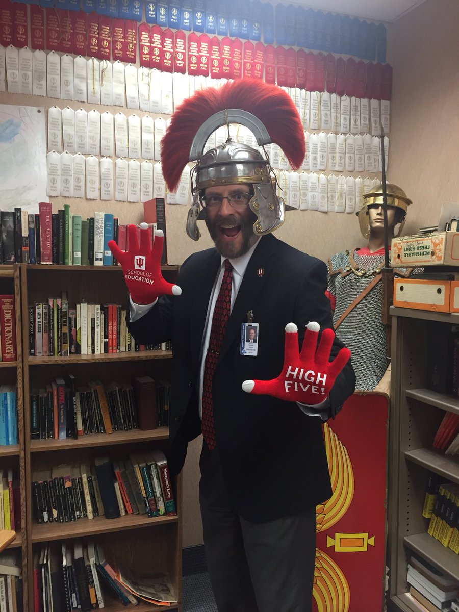 INTOY2014's tweet photo. Great Caesar’s Ghost! AP Latin on #IUday! #high5forEd @IUSchoolofEd https://t.co/nojbKLTp9x