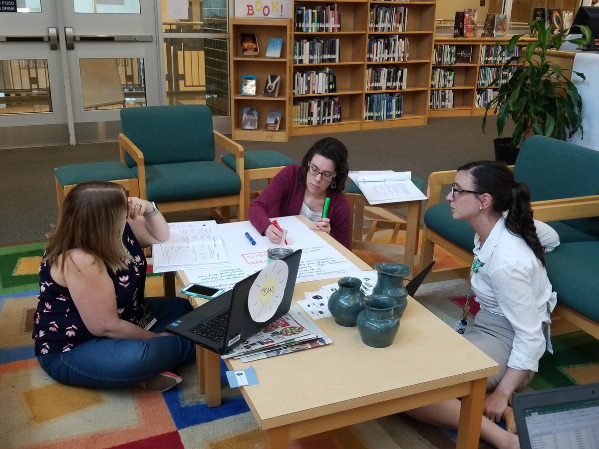 WHSAPZim's tweet photo. SIOP teachers hard at work.  Creating lesson plans using the 8 SIOP components. https://t.co/RkwQHLgytT