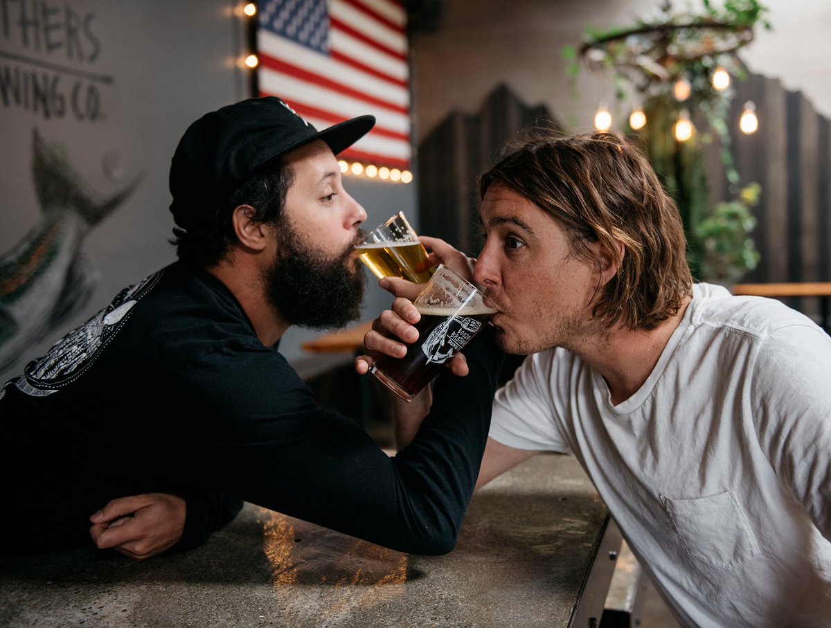 BoozeBrosBrew's tweet photo. Just some cute dudes being cute in a cute brewery. #SDbeer #VISTAbeer #CraftBeer #IndieBeer #SDbev https://t.co/7ZL7waP9Vh