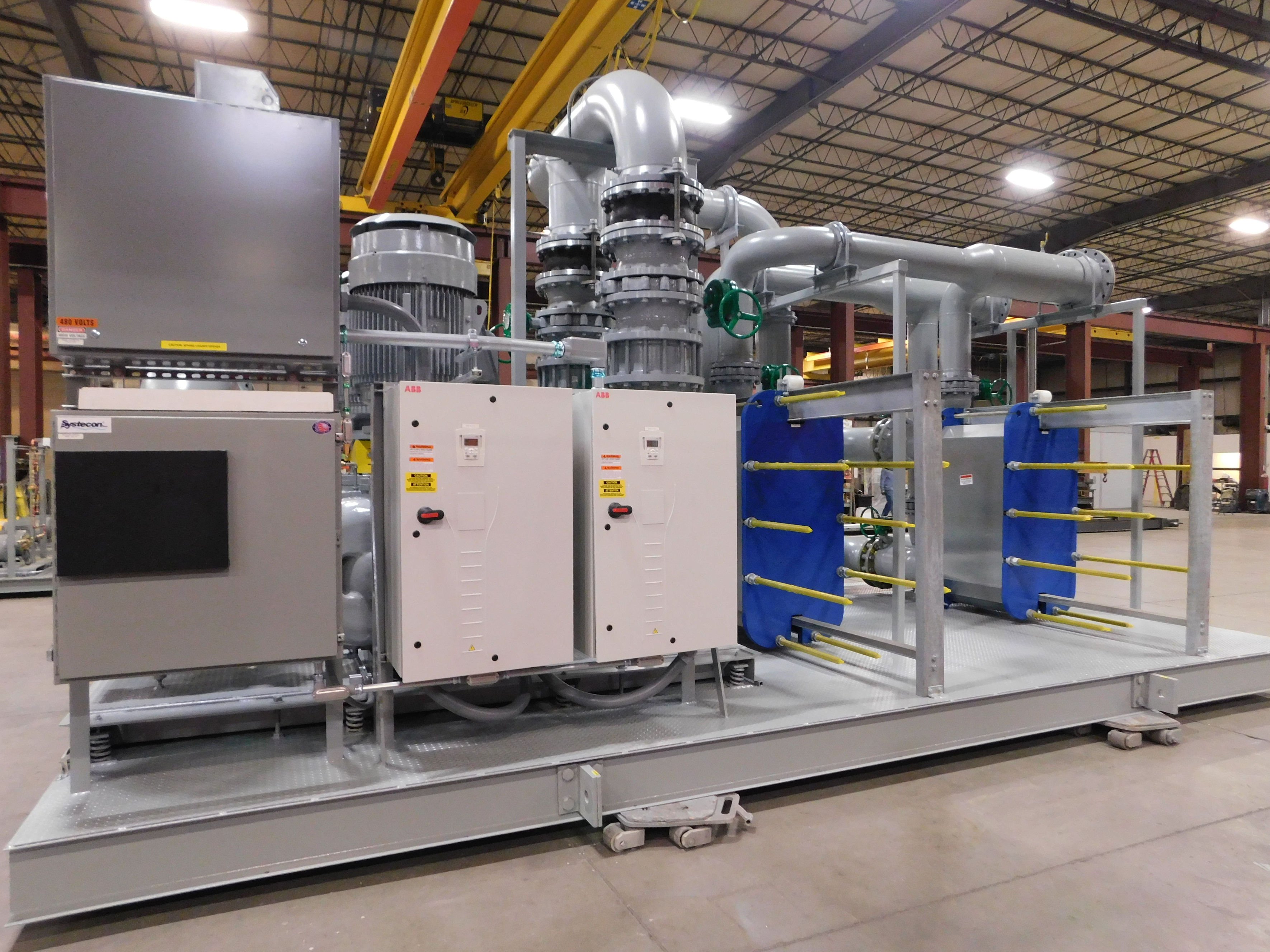 Systecon Twitterren: just shipped this custom, indoor condenser water system 5400 GPM) with #Patterson pumps, #Sondex plate & frame heat exchangers and VFDs. #modular https://t.co/AfxoWQtLNQ" / Twitter