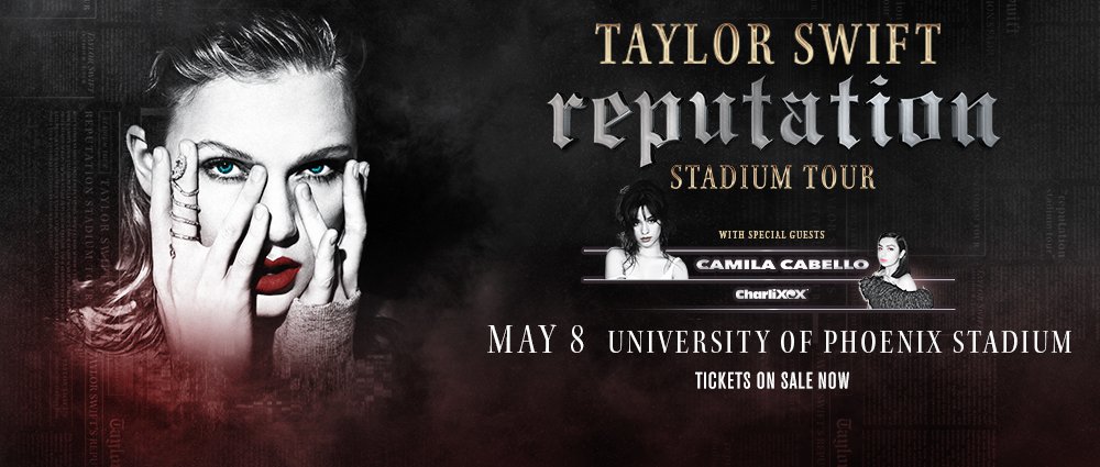 AZCardinals's tweet image. RT for a chance to win tickets to @taylorswift13’s May 8 concert at @UOPXStadium.

Rules: bit.ly/TwRules18