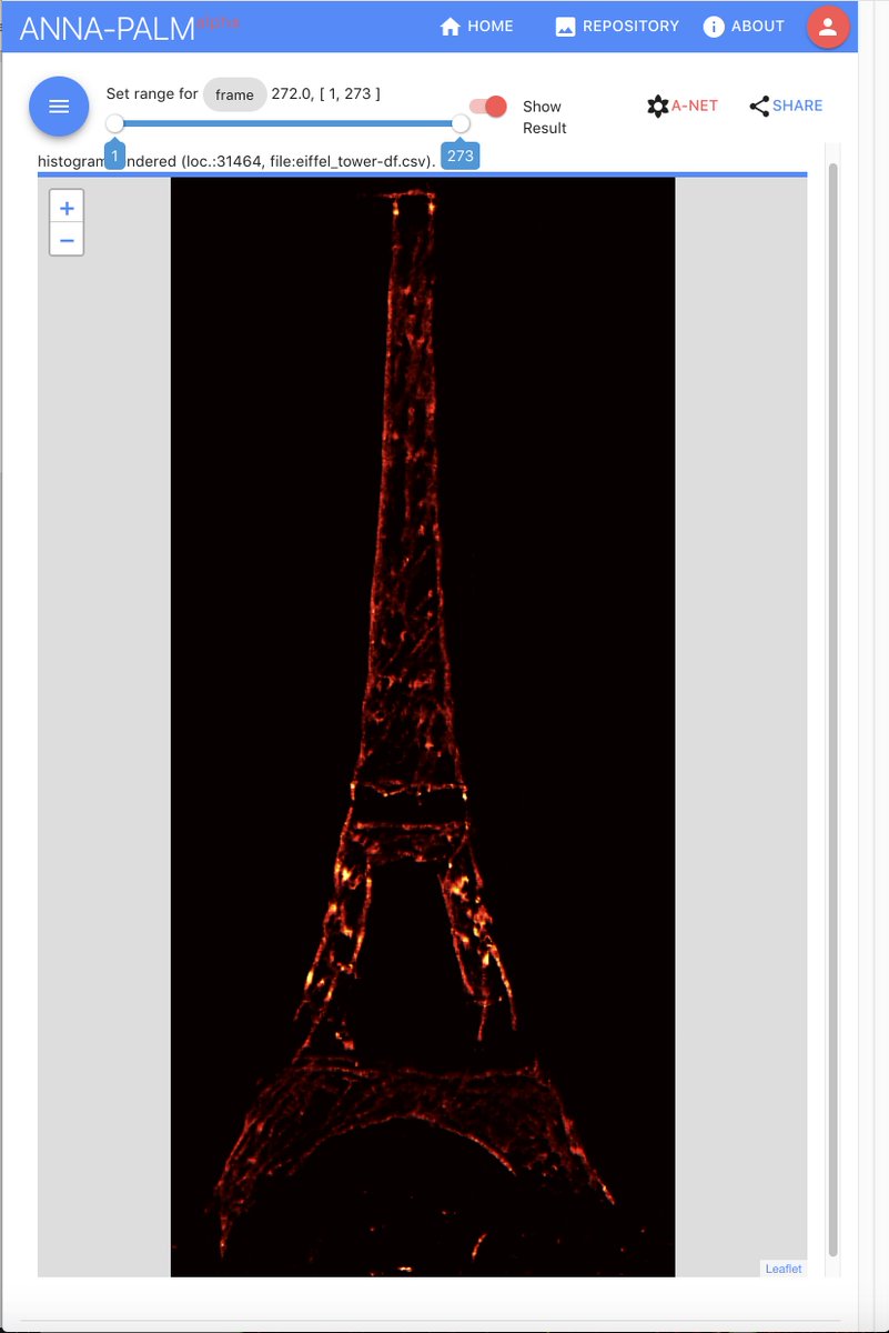 imweio's tweet photo. We need to acquire a few more tower images to train #ANNAPALM to reconstruct the Eiffel Tower image. Now you knows what happened if you apply the #ANNAPALM model trained on microtubules to reconstruct Eiffel Tower. @HenriquesLab, we need a widefield to get a #SQUERREL error map. https://t.co/nZCRYV34TY