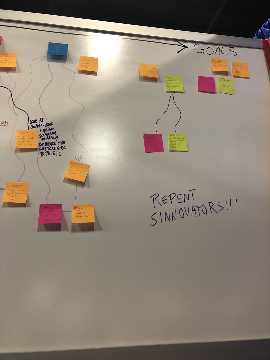 daniellynds's tweet photo. Some joker wrote this on our board during lunch.
#OlcInnovate #OLCinnovatesnark
*side glance* @grandeped https://t.co/rPfhw642um