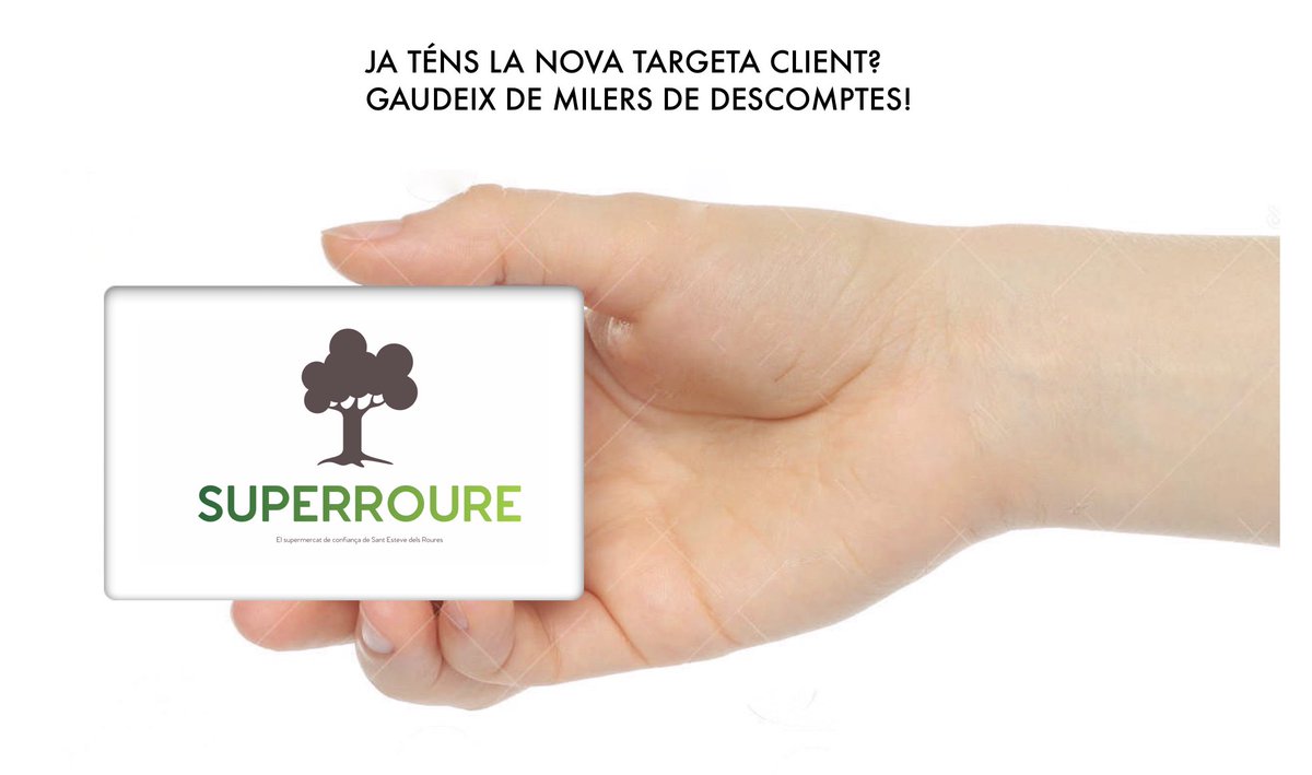 JA TÉNS LA NOVA TARGETA CLIENT? GAUDEIX DE MILERS DE DESCOMPTES! A <a href="/SuperRoure_SA/">SúperRoure, el teu súper a Snt. Esteve dels Roures</a> sempre trobaràs el que busques, i a més al millor preu!