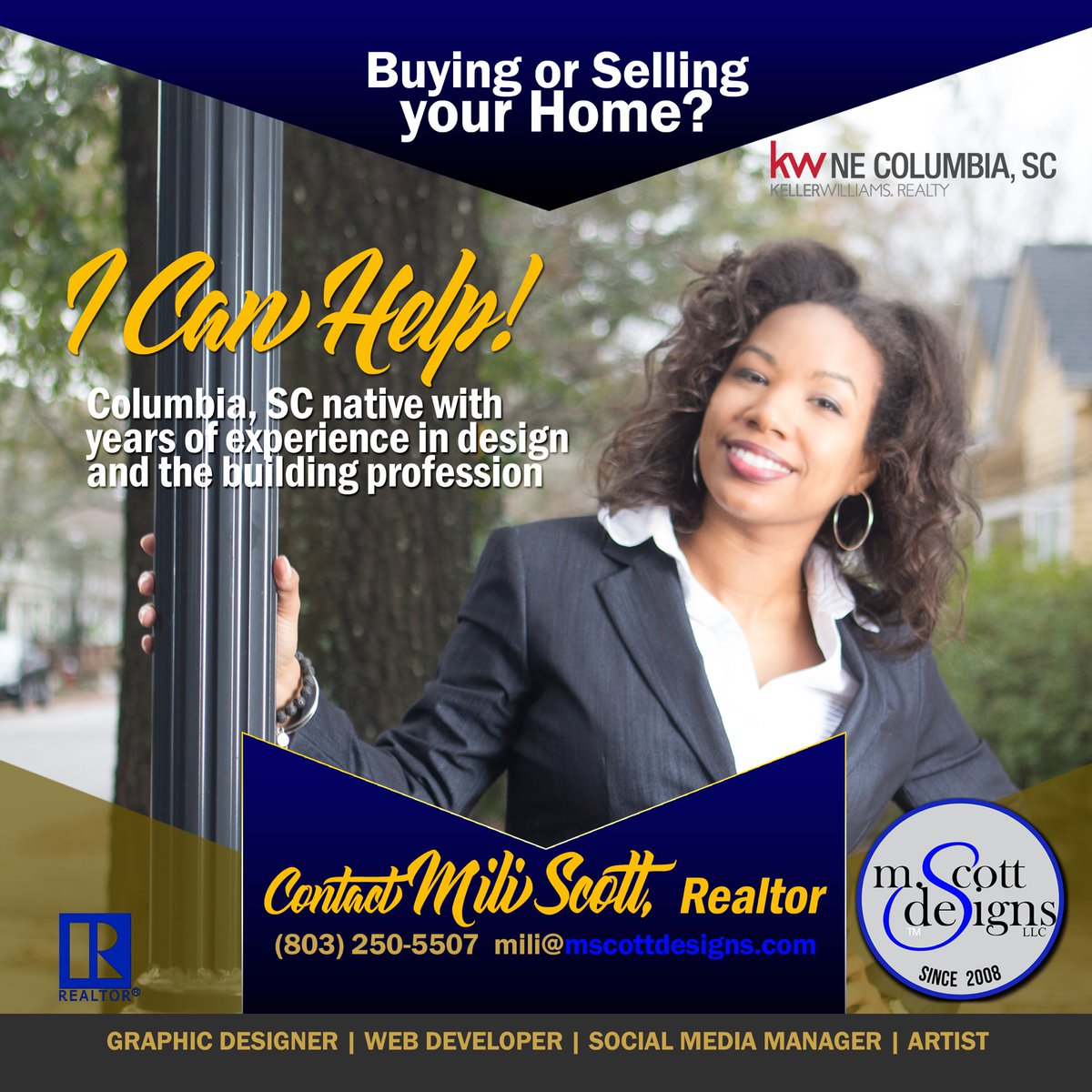 moveinvision's tweet photo. 🏠 Let’s get you in that dream home! Contact me for your #Realty needs. 
#MiliRocksRealEstate 
#iDoGraphix™️ #iSellHouses #realestate #kellerwilliamsrealty #columbiasc #yesyoucan https://t.co/aTPJy2mIth