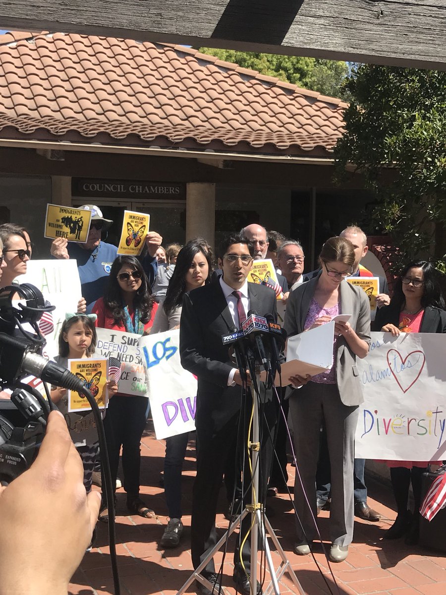 In Los Alamitos supporting the community’s lawsuit against the City of Los Alamitos! <a href="/resilienceoc/">Resilience OC</a> <a href="/NDLON/">NDLON</a> <a href="/CIYJA/">CA Immigrant Youth</a> <a href="/ACLUSoCal/">ACLU SoCal</a>
