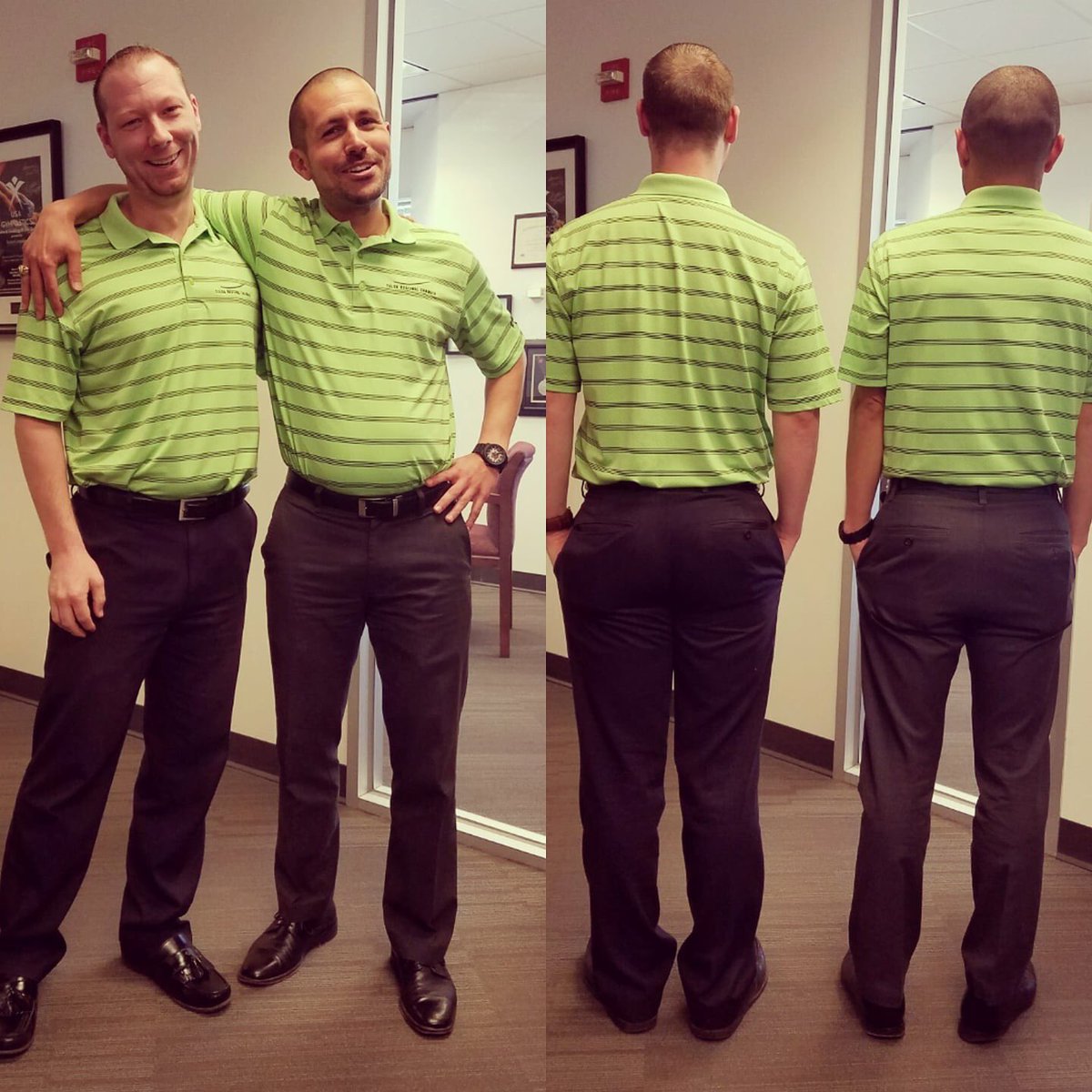What do we have here!? Work twins! <a href="/heathaucoin/">Heath Aucoin</a> <a href="/hargis_mark/">Mark Hargis</a> are rocking matching outfits today!
