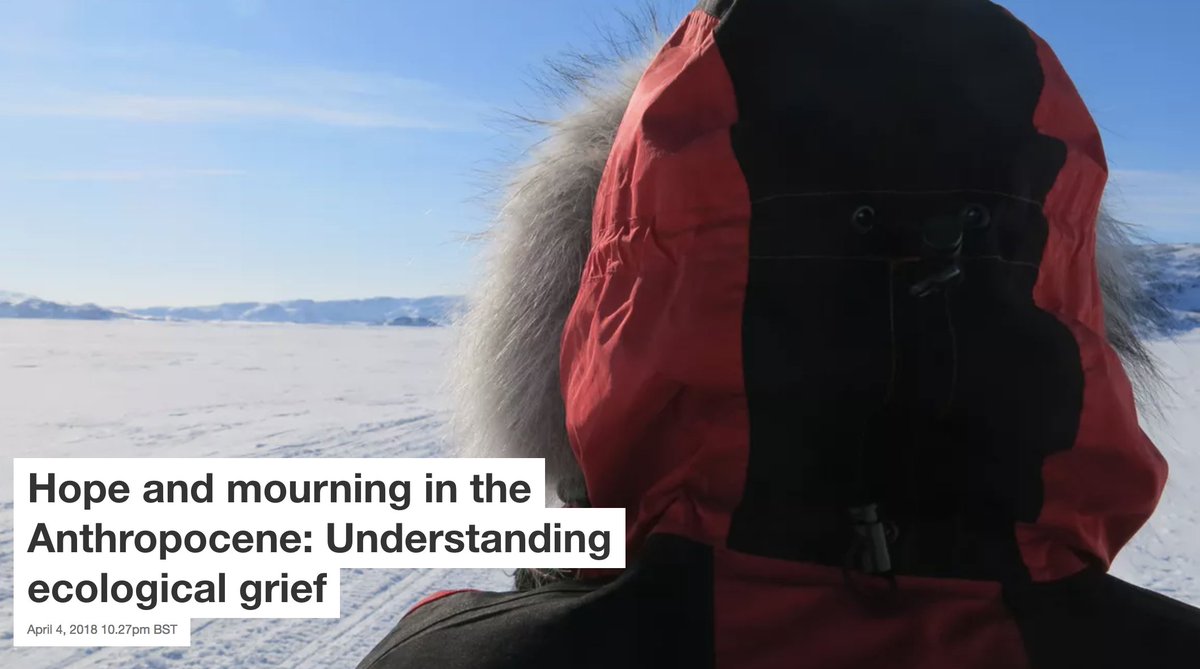 From Inuit communities and small farmers, to scientists and activists, #climatechange is creating a response of "ecological grief." Beautiful, heartbreaking stories of loss of place in this piece... and still, amazingly hopeful. <a href="/ConversationEDU/">The Conversation - Australia + New Zealand</a> bit.ly/2H9gS62