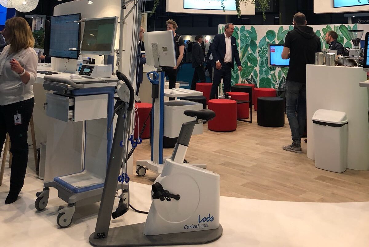 Lode_Ergometry's tweet photo. The Lode #Corival #cpet is a versatile ergometer that can be used for many applications. Here it is presented at the @vakbeursZorgICT. #health #ict #development https://t.co/iGnaCzhTTV