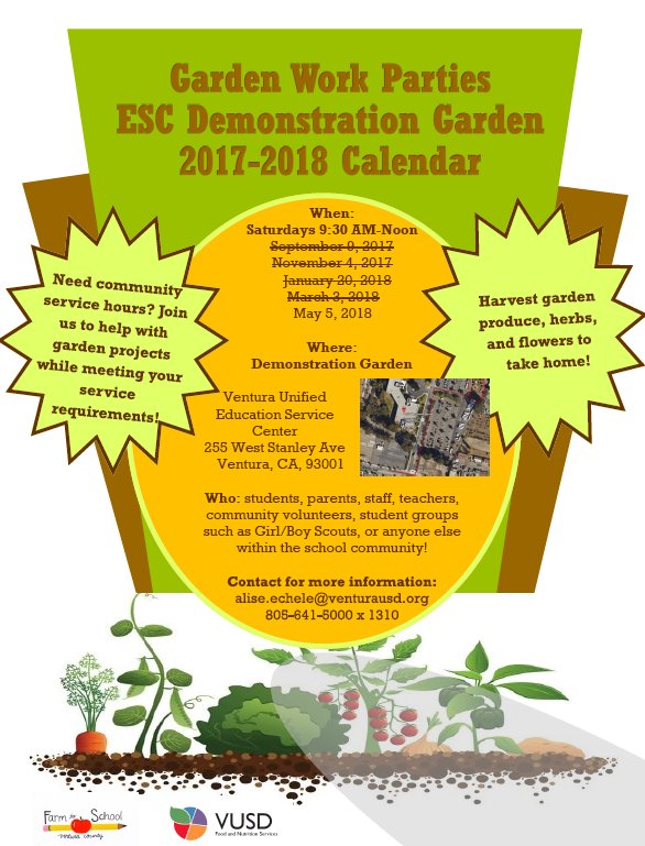 #CommunityService Opportunity!  It's the last Garden Party of the School Year.  <a href="/FTHSDragonPress/">The Foothill Dragon Press</a> <a href="/FthsASB/">Foothill ASB</a> <a href="/FoothillDragons/">Foothill Dragons</a>