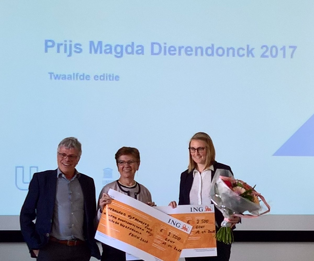 AWMVV's tweet photo. Twee alumni van de opleiding Master in de Verpleegkunde en de Vroedkunde  vielen in de prijzen op de uitreiking Prijs Magda Dierendonck. Van harte proficiat aan @T_Vandecasteele, @KBussch en alle betrokkenen! @ugent_fge, @UCVVGent @AWMVV https://t.co/GO6VPHDQmi