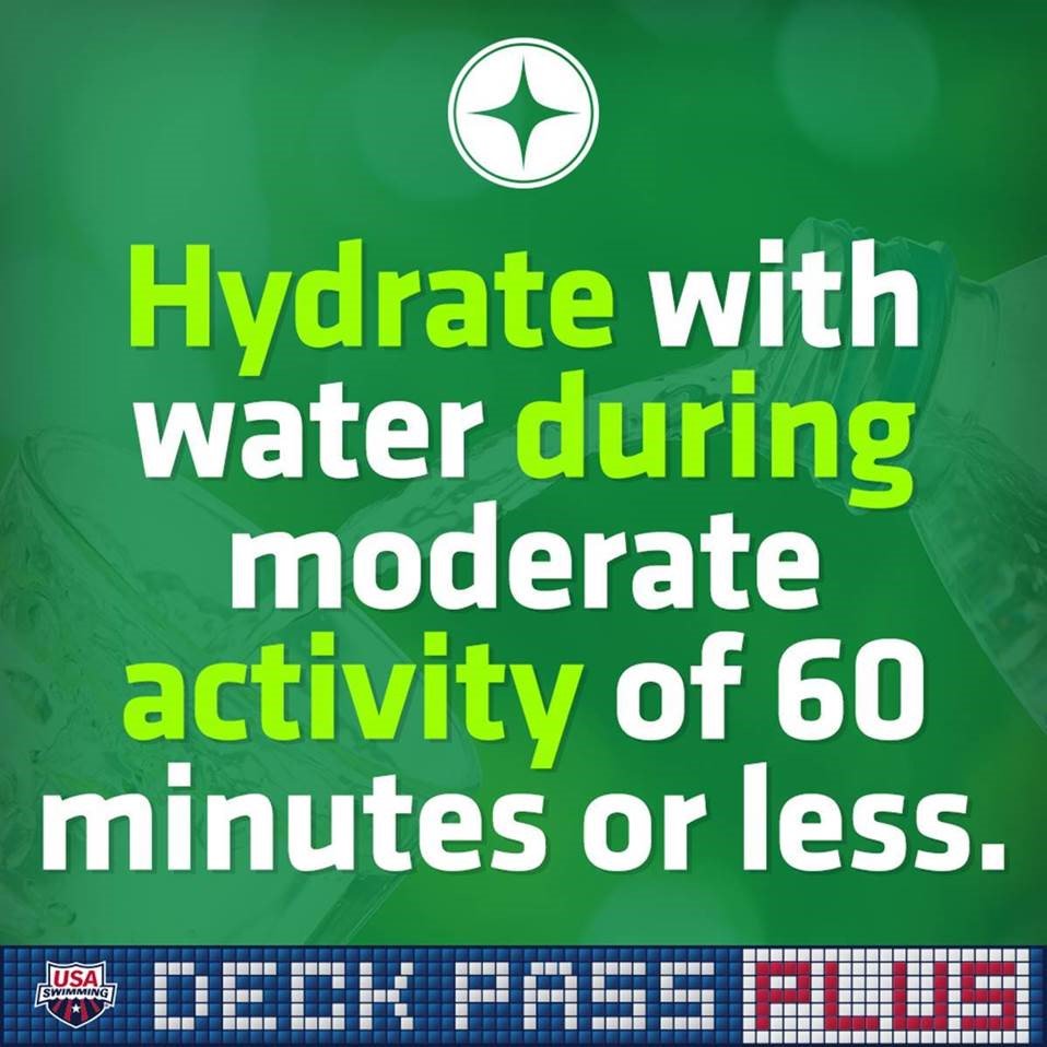 USASwimming's tweet photo. Drinking water before, during and after exercising will help you swim better and for longer.

Get your Hydration #DeckPass patch from @TrueSport 👉https://t.co/iIZpiVyE01 https://t.co/TLcVpwbJYf