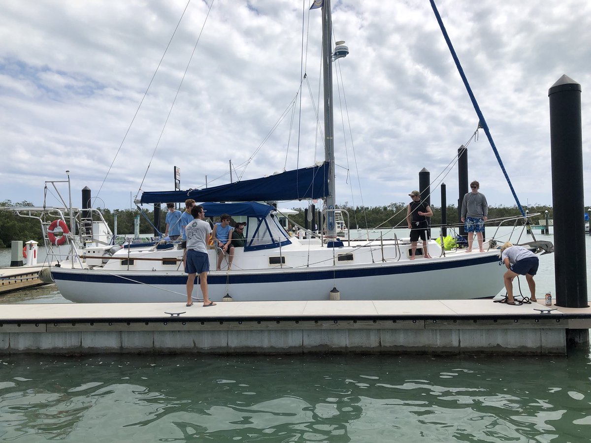 MarinCouncilBSA's tweet image. Venturer Oliver helped a crewmate throw a line from the boat while docking.  #BSA #Scouting #goodturndaily #SeaBase