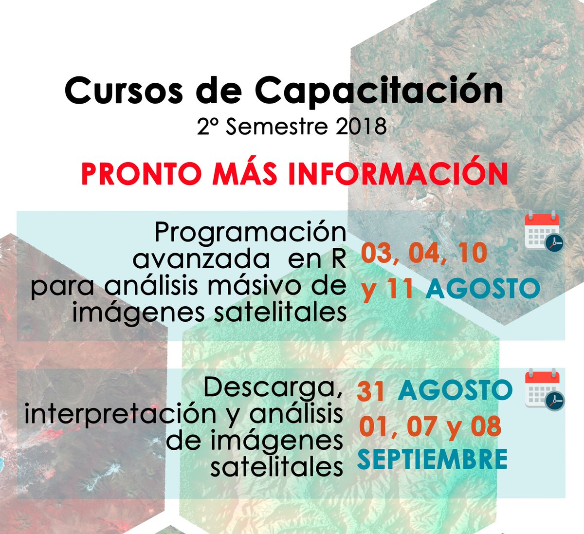 lab_GRS's tweet photo. Cursos de Capacitación 2do Semestre 2018 ... pronto más información @lab_GRS @GeoPUCV
 https://t.co/brTtCQzNn0 https://t.co/lJY5ULJlKH