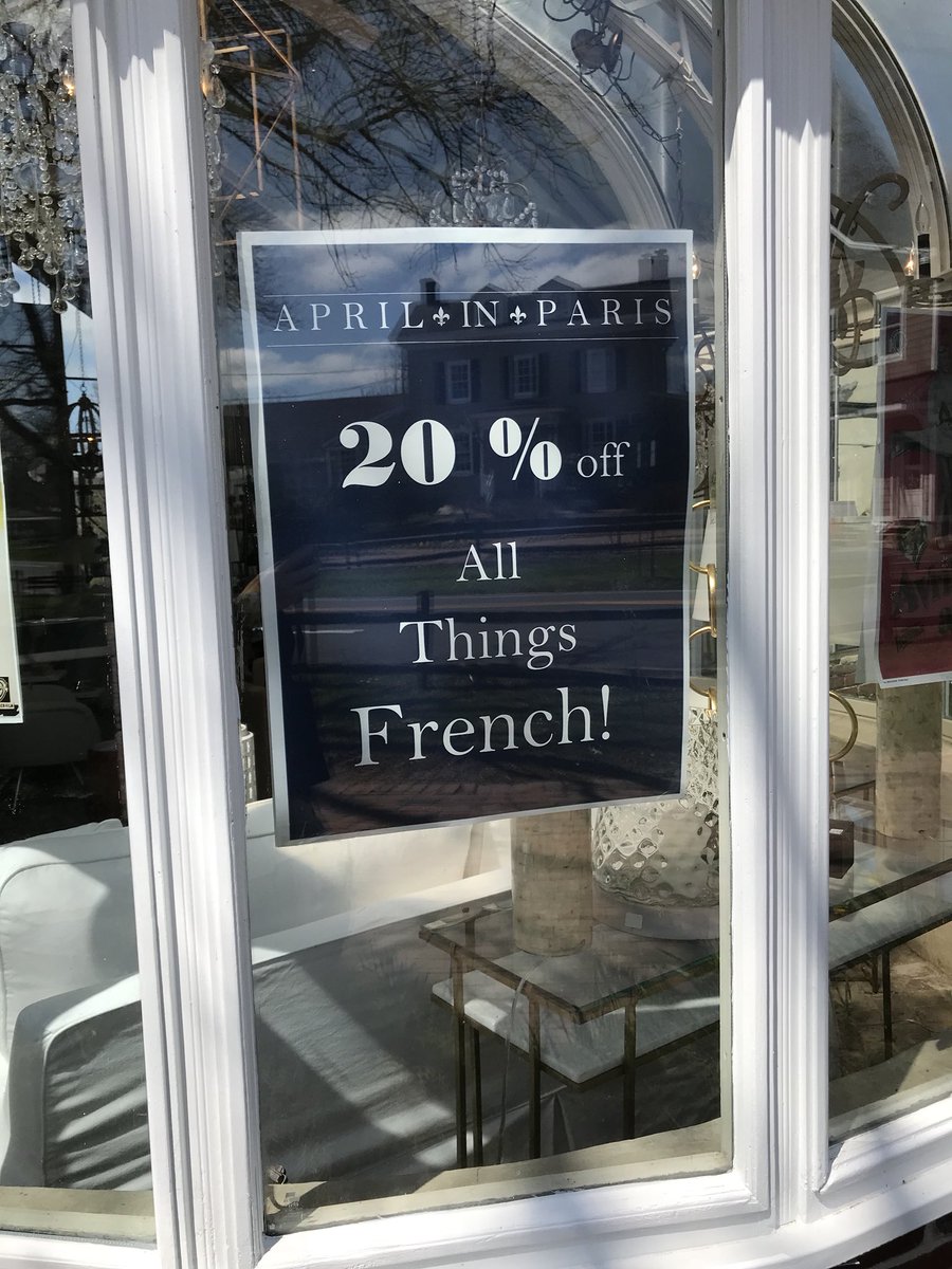 redcurlgurl's tweet photo. Best. Sale Sign. Ever. @Left_Bank_Home #charming #lovely https://t.co/WzMCeKDnVE