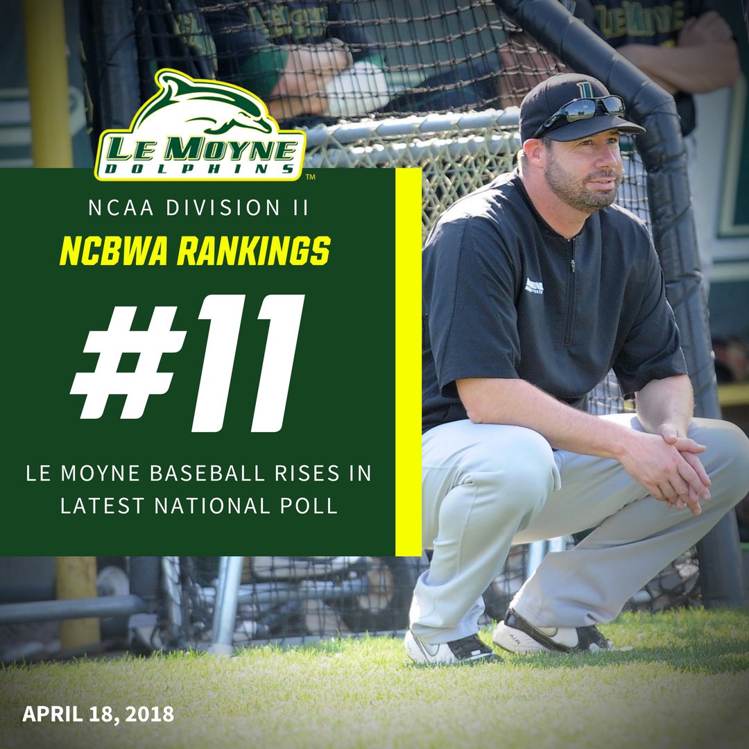 #️⃣1️⃣1️⃣ in the country‼️

Coach Scott Cassidy and the ‘Phins climb ⬆️6️⃣ spots after winning the series with nationally ranked New Haven