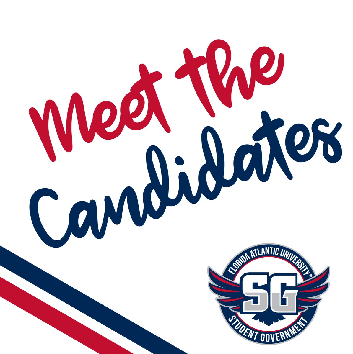 PBFAU's tweet photo. Happening now! Meet the candidates for Student Government President and Vice President in Palmetto Palm room on the second floor of the Student Union. #YourVoteMatters  @FloridaAtlantic https://t.co/FpVVeTY9B5