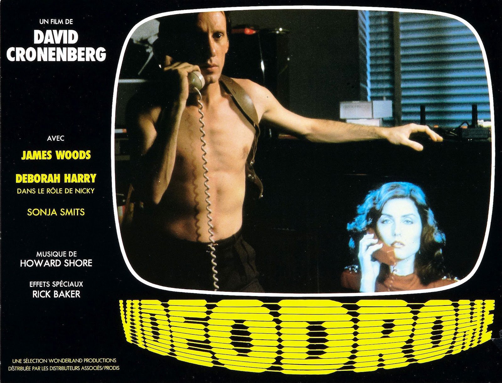 Wishing James Woods a very happy 71st birthday!
Seen here with Deborah Harry in Videodrome (1983) 