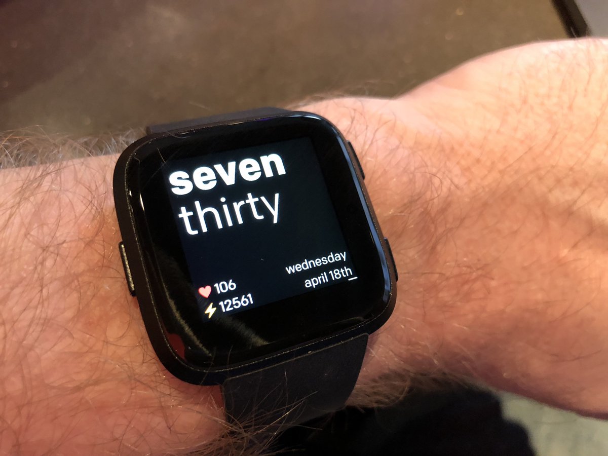 AndrewGrill's tweet photo. my #280character product review of new @FitBit #Versa watch. Having owned the Alta, then Blaze (won in a @LithiumTech competition) then Ionic & now the Versa, I can say the Versa is the best watch/tracker I've owned. It does all the Ionic does - while hardy noticing it's there. https://t.co/5NaolHZ50J