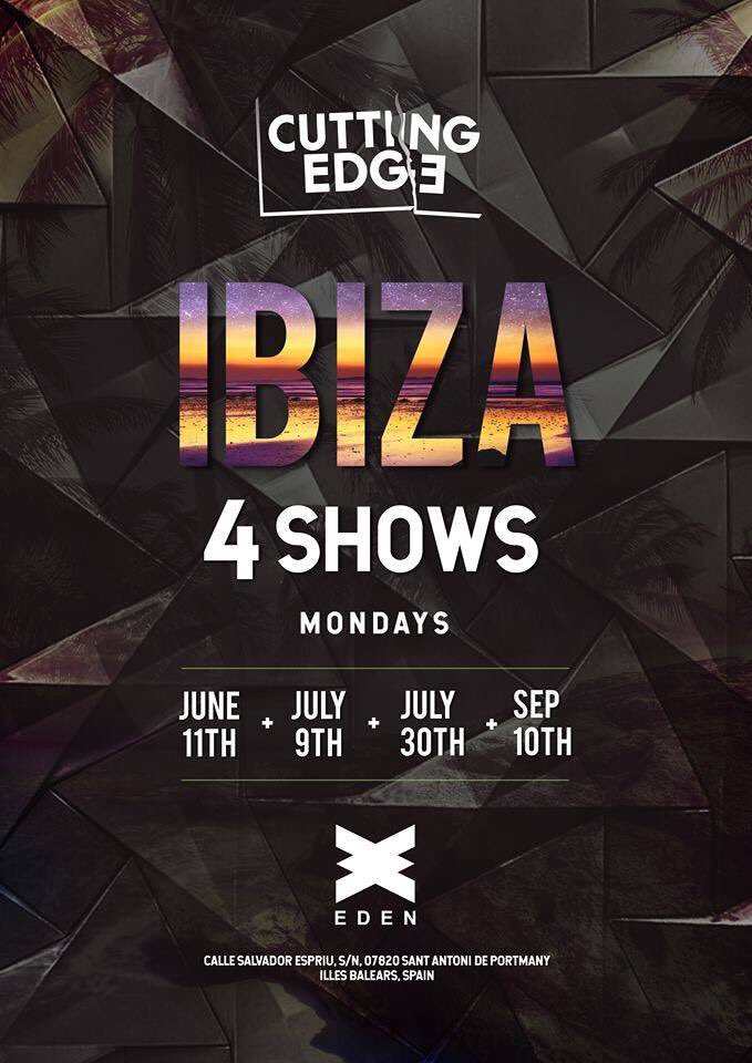☀️🎶 <a href="/CuttingEdgeLDN/">Cutting Edge</a> announces 4 shows at <a href="/eden_ibiza/">Eden Ibiza</a> 👀

More info to follow ❤️