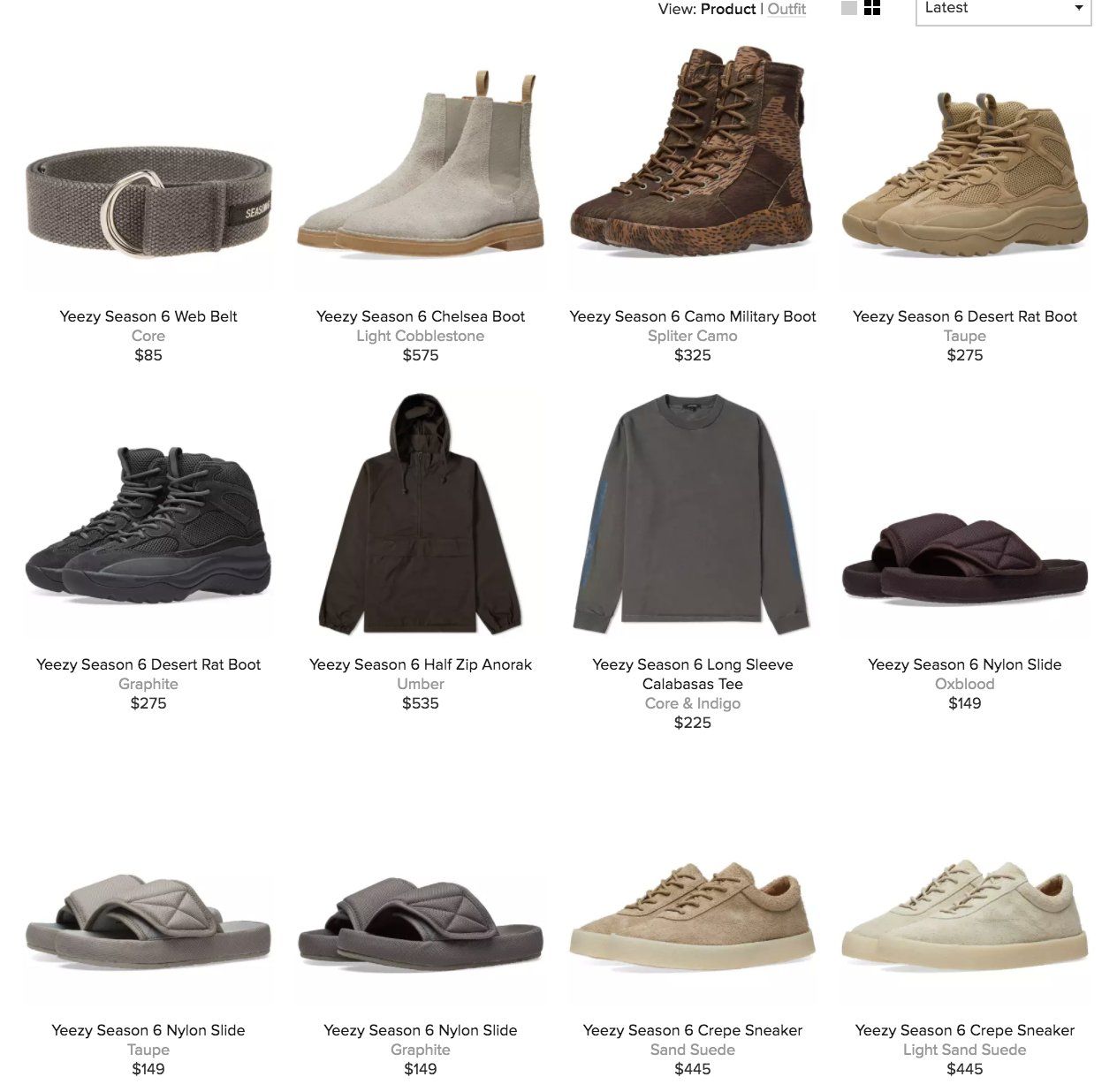 yeezy season 6 clothing