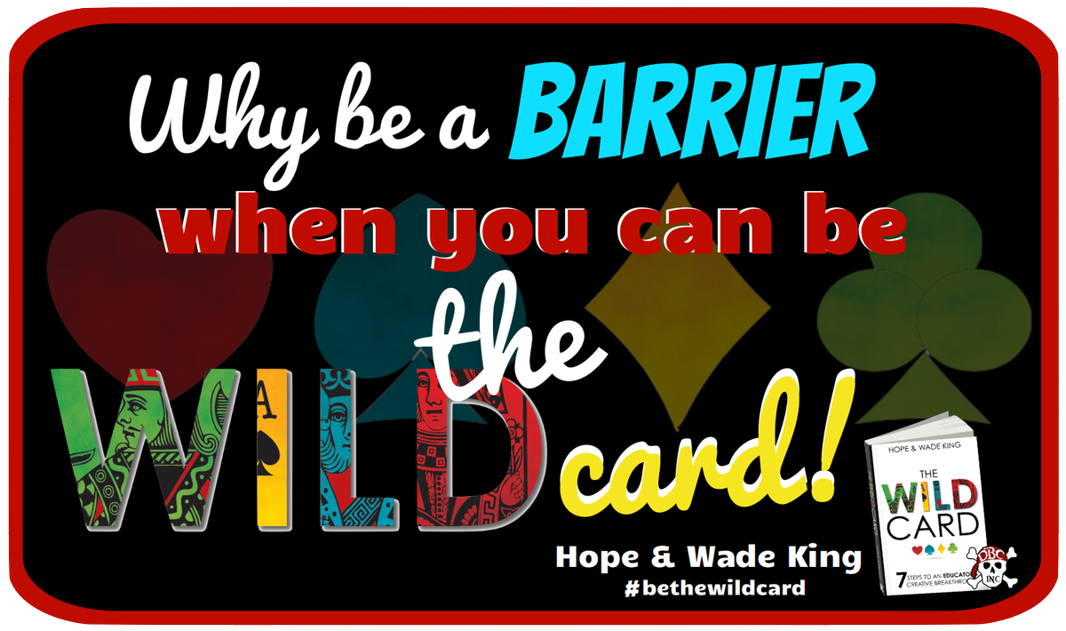 burgessdave's tweet photo. Kids don't get to choose the cards they have been dealt...they have to play their hand and they are always playing ALL IN. But, as their teacher, you can #BeTheWildCard!! #LifeChangers #MightyPurpose https://t.co/mttlIWUvkW #tlap https://t.co/PQH4zbcItY