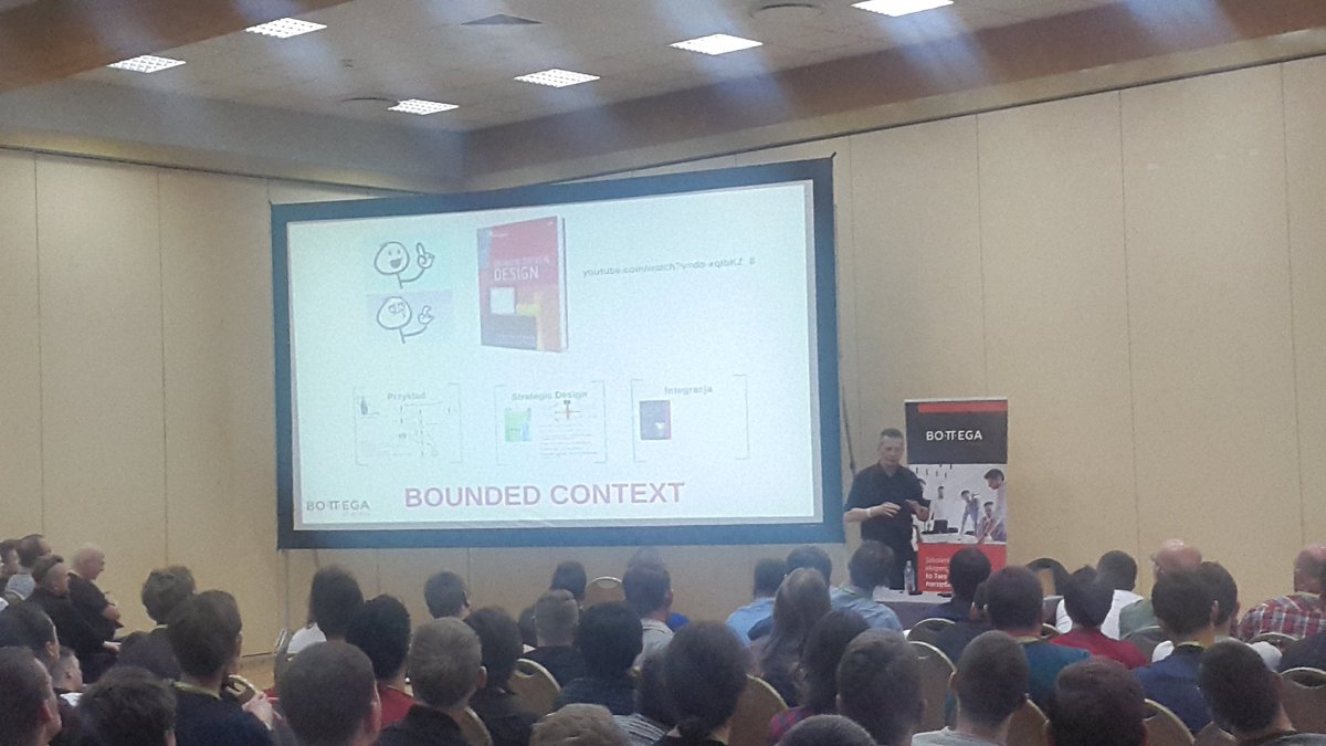 karol_kreft's tweet photo. #4developers2018 was also the occasion to see Sławek Sobótka from @bottega_it live. During his speech, he made some references to older talks about #DDD. I think I will get back to them on YT. https://t.co/YIvFC2kwvm