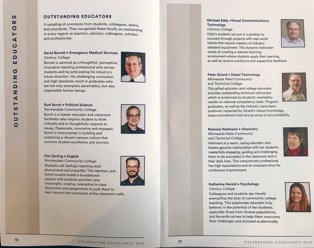 MinnStateEdu's tweet photo. Congrats to all Outstanding Educators @CenturyCollege @normandale_cc @MinnesotaWest @MStateCollege @clcmnedu @AnokaRamseyCC @MCTCtweets @NorthHennepin @AnokaTech @dctc @sctcc @stcloudstate @LSC_Duluth @RochesterCTC @HennepinTech @StPaulCollege @RidgewaterColl #MinnStateBOTawards https://t.co/A53rVXNoEh