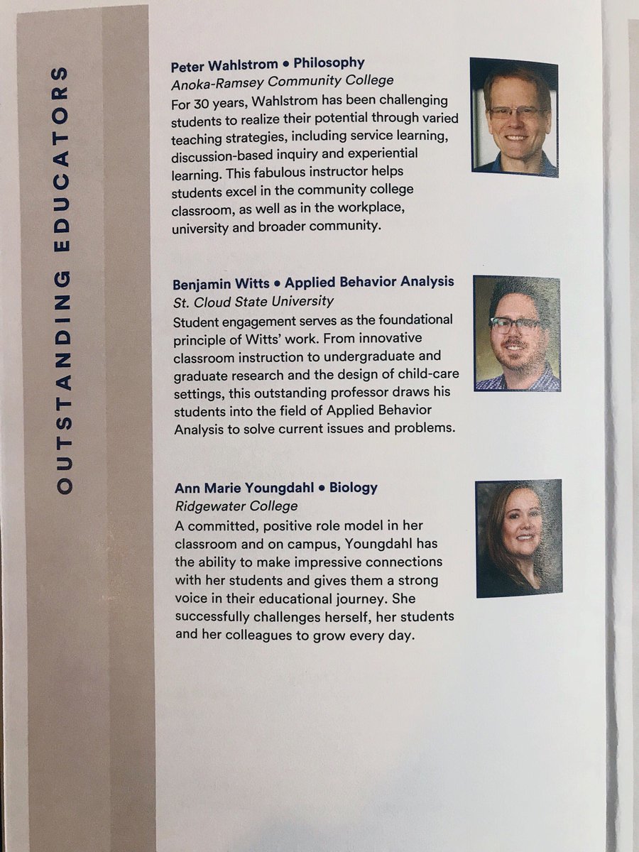 MinnStateEdu's tweet photo. Congrats to all Outstanding Educators @CenturyCollege @normandale_cc @MinnesotaWest @MStateCollege @clcmnedu @AnokaRamseyCC @MCTCtweets @NorthHennepin @AnokaTech @dctc @sctcc @stcloudstate @LSC_Duluth @RochesterCTC @HennepinTech @StPaulCollege @RidgewaterColl #MinnStateBOTawards https://t.co/A53rVXNoEh