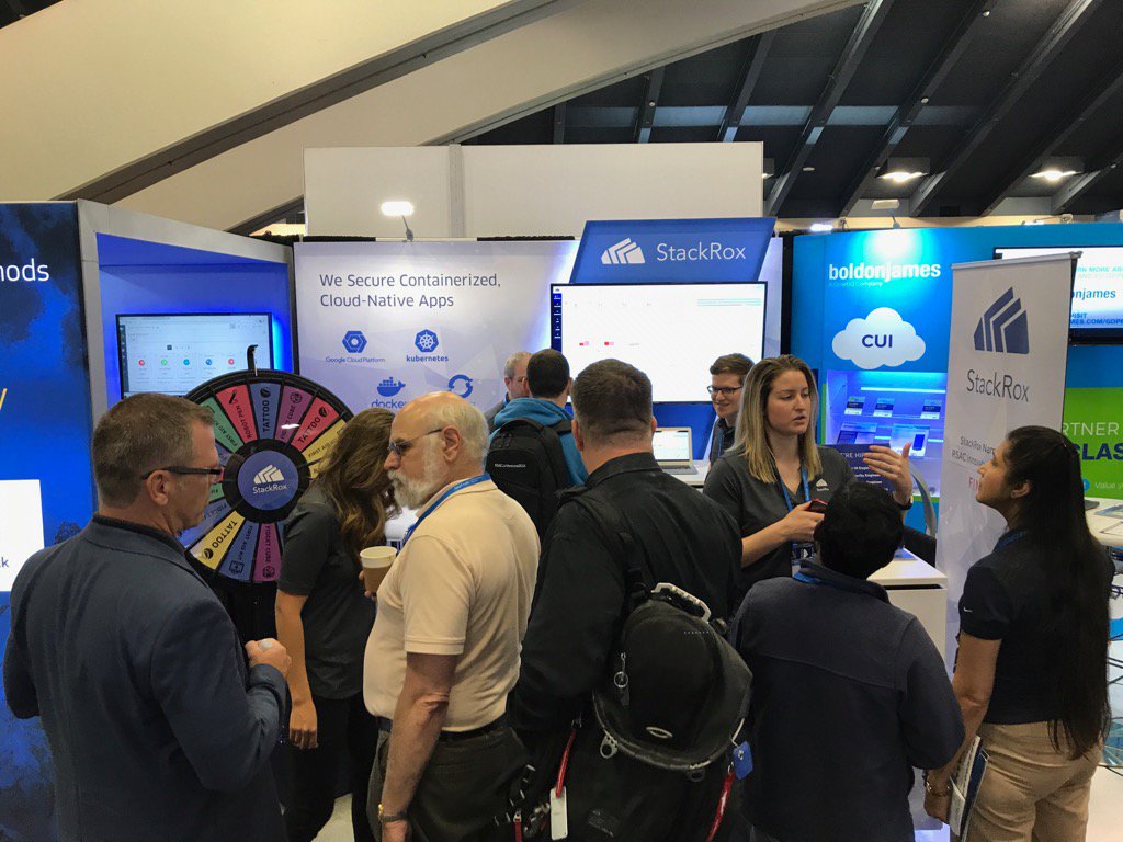 Keeping the <a href="/stackrox/">StackRox</a> team busy! Great day at <a href="/RSAConference/">RSAConference</a>!