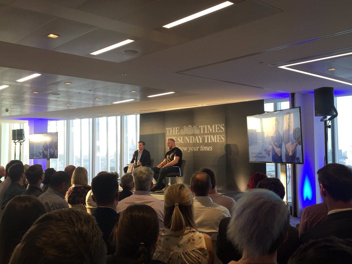 @jameshaskell talking about fitness and the importance of balance at @MyTimesPlus tonight #PerfectFit