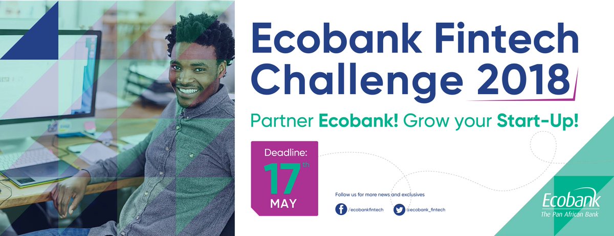 oppsforafricans's tweet photo. Ecobank Fintech Challenge 2018 for African Tech Innovators and Entrepreneurs ($500,000 in Funding). @GroupEcobank @ecobank_fintech https://t.co/hiigjlPfU4 https://t.co/lWEw31qzHy