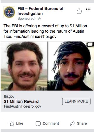 If you have information: FindAustinTice@fbi.gov
#FreeAustinTice