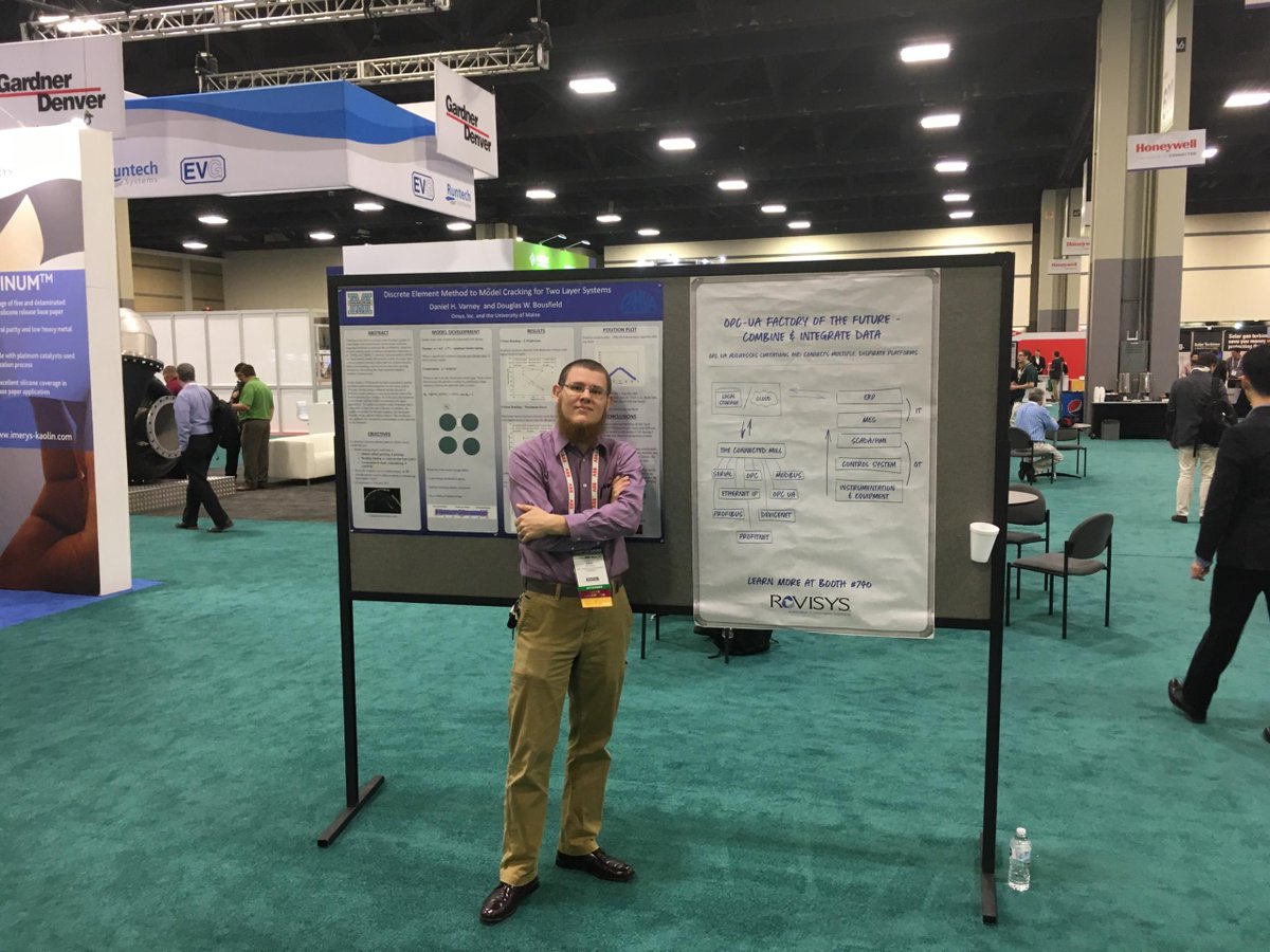 RoviSys's tweet photo. Sam Porter presenting at the OPC-UA Poster kiosk
#PaperCon2018 Charlotte NC #OPC #FactoryoftheFuture https://t.co/FT5Qmag3SB