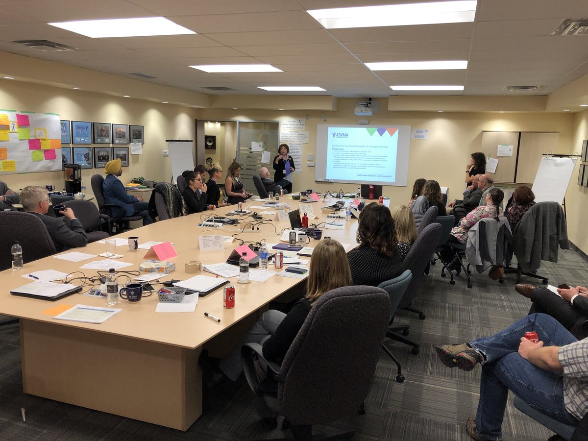 philbuote's tweet photo. @abvma Council, Advisory Committee Chairs and Management taking part in Strategic Planning for 2018. Discussing values and re-affirming / identifying strategic directions. https://t.co/biEv8lGl97